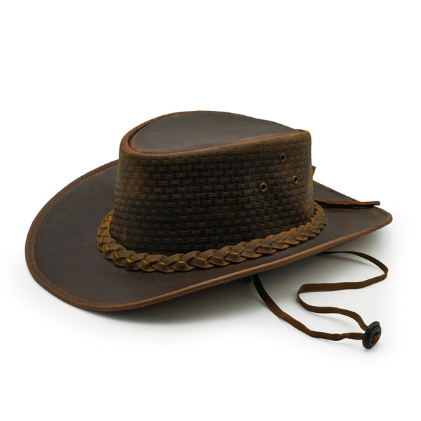 Cowboy Hat Handmade Leather | Western Rancher Hat | Unisex Outdoor Style