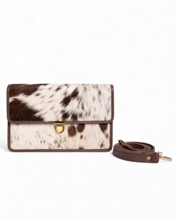 Women Crossbody bag Speckled Hair-on