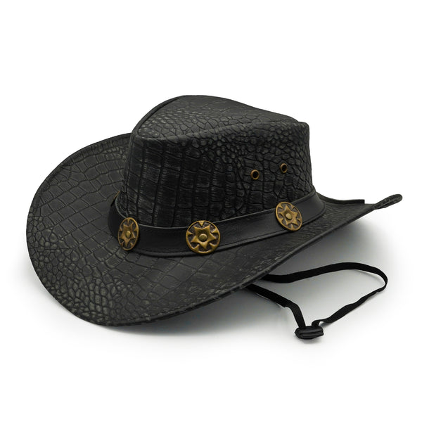 Cowboy Hat Handcrafted Leather | Western Rancher Hat | Unisex Outdoor Style